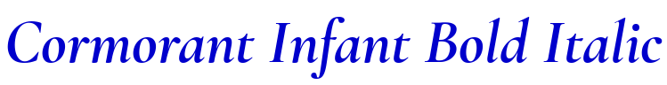 Cormorant Infant Bold Italic fonte